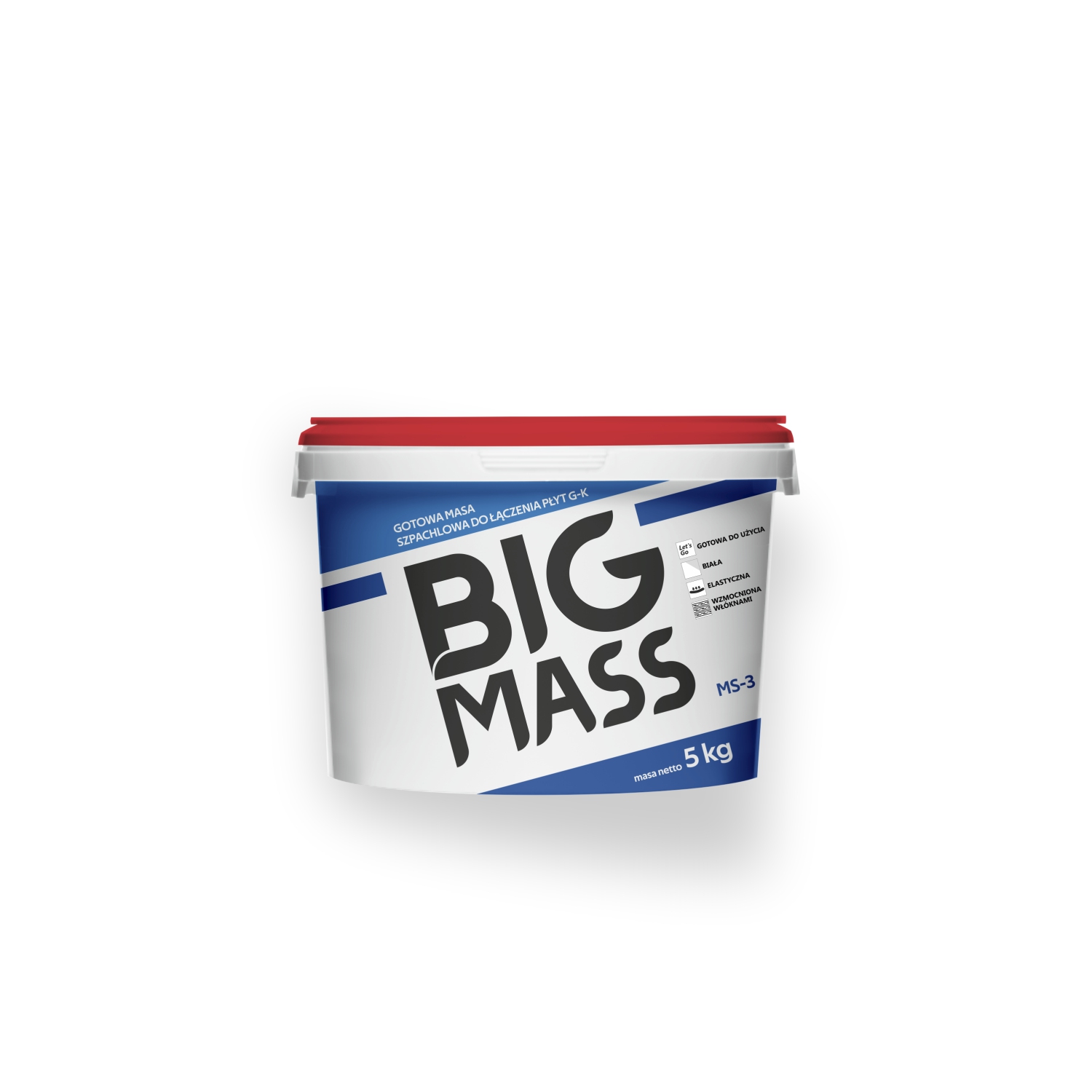 Gotowa masa szpachlowa do łączenia płyt kartonowo gipsowych BIG MASS MS-3